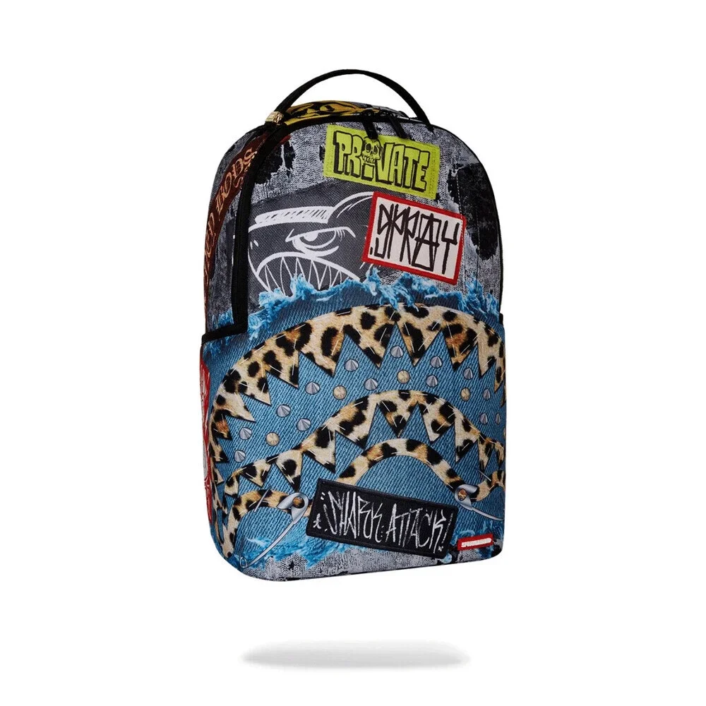 Sprayground Patchwork Punk DLXR Unisex Multicolor Graphic Print Backpack SPR39
